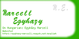 marcell egyhazy business card