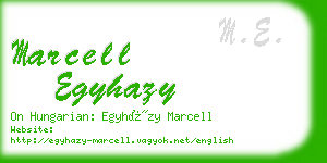 marcell egyhazy business card